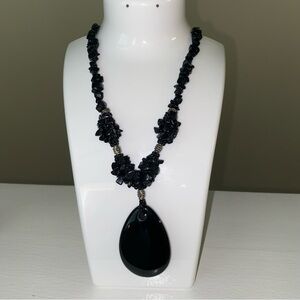 Crystals-Beautiful Black Onyx Necklace